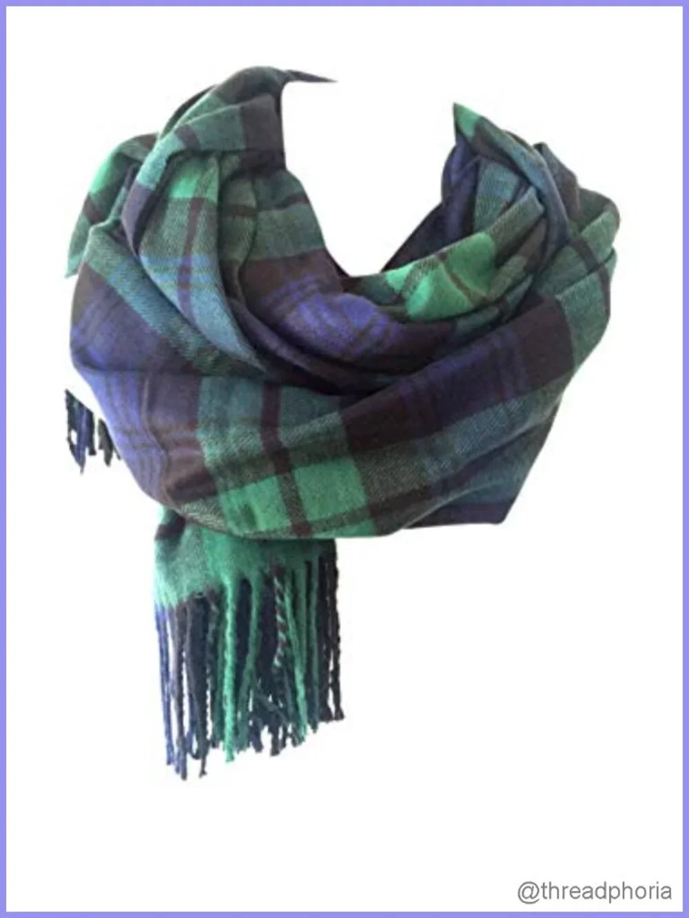 Women's Oversized Scottish Clan Tartan Plaid Cashmere Feel Shawl Wrap Winter